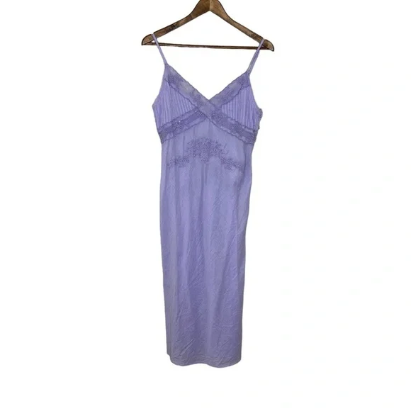 NWOT Free People Intimately Going Steady Lilac Beaded Slip Dress - Picture 3 of 14